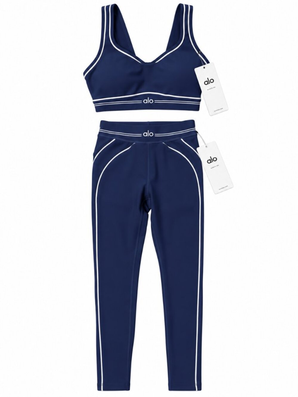 Yoga Navy Blue Airbrush Heart Throb Set